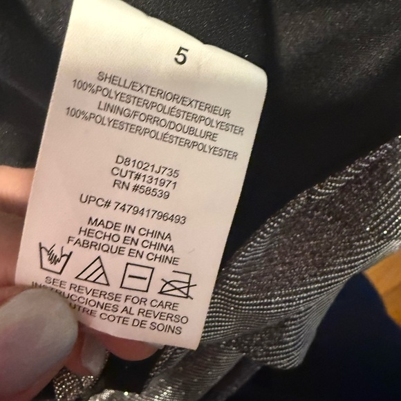 Xtraordinary Silver and Black Fit and Flare Mini Dress - Picture 7 of 12